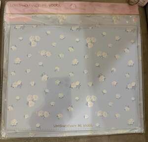 LoveShackFancy x Yoobi Everblooming Rosettes Mouse Pad in Whisper Blue